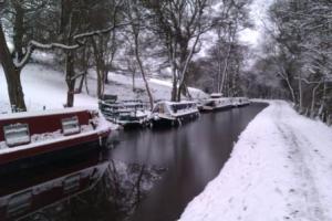 Mon & Brec canal in the snow